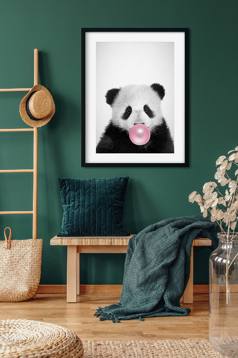 Bubble Gum Panda Painting