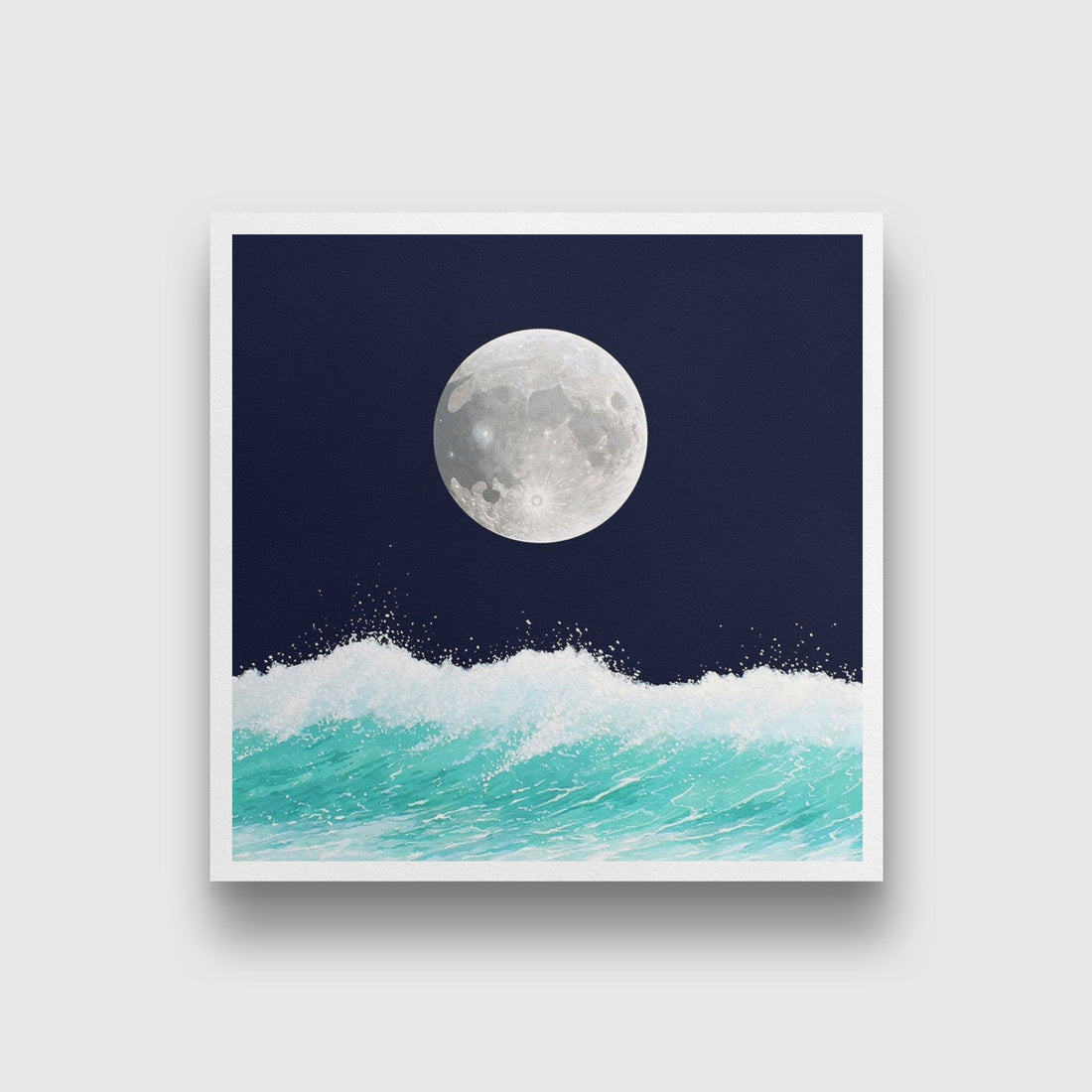 Sea And Moon Painting - Meri Deewar - MeriDeewar