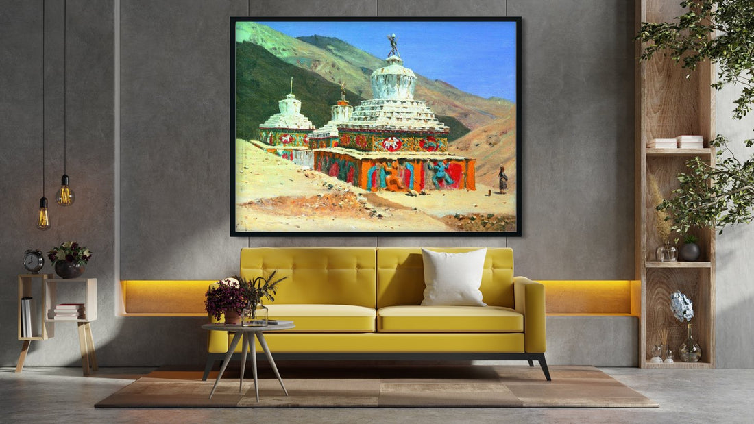 posthumous monuments in ladakh Painting - Meri Deewar - MeriDeewar