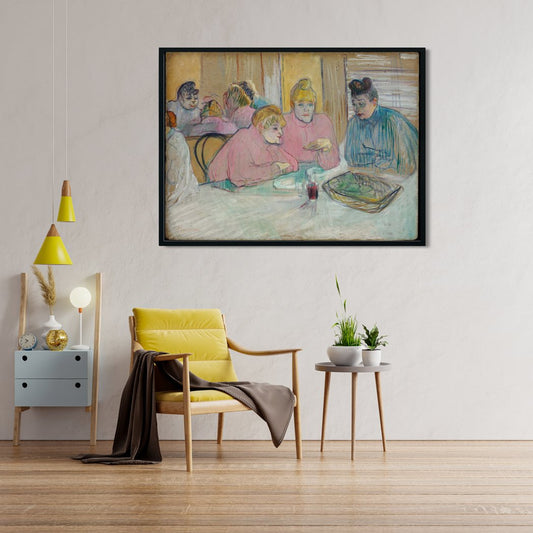 The Ladies in the Dining Room Painting - Meri Deewar