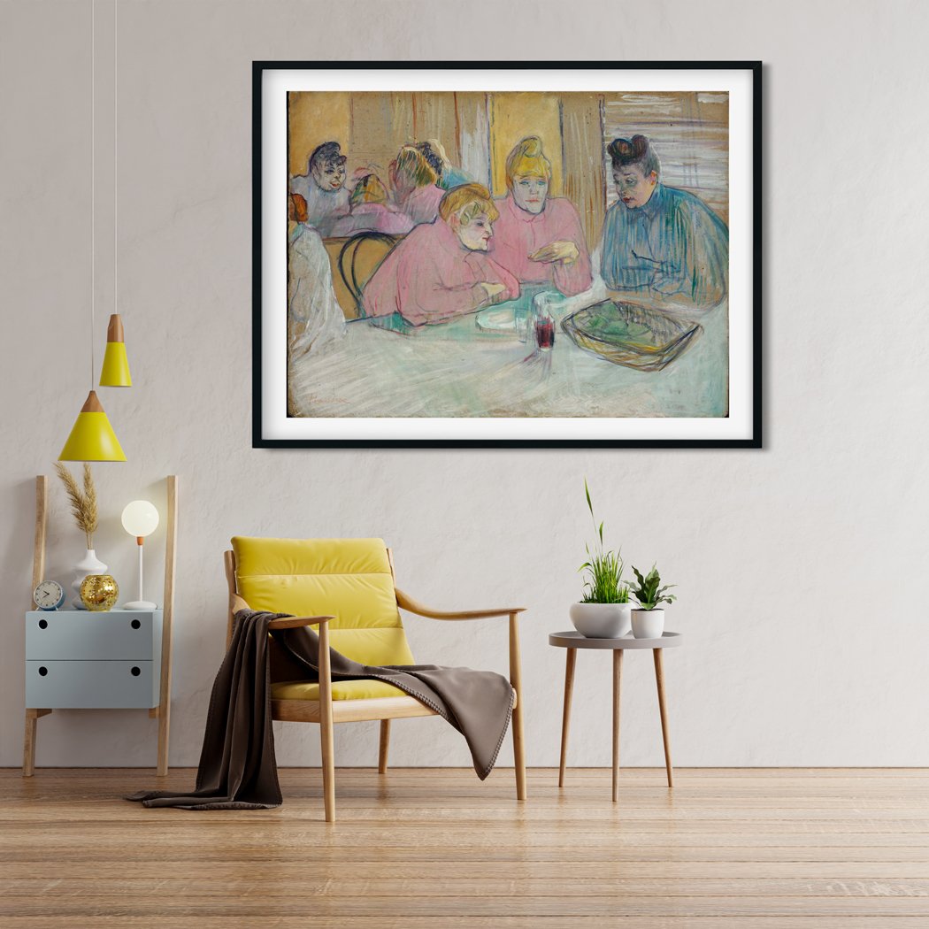 The Ladies in the Dining Room Painting - Meri Deewar - MeriDeewar