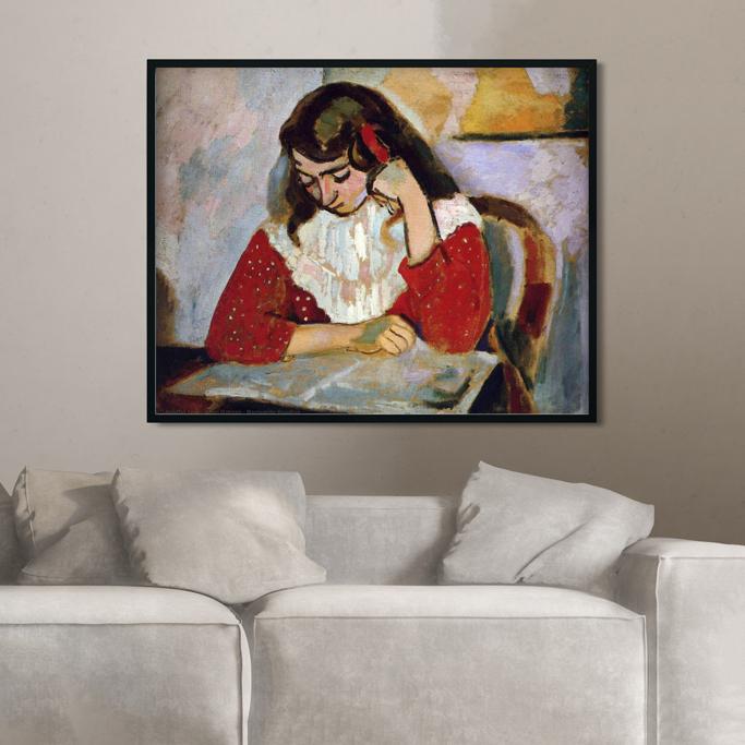 The Reader Painting - Meri Deewar - MeriDeewar