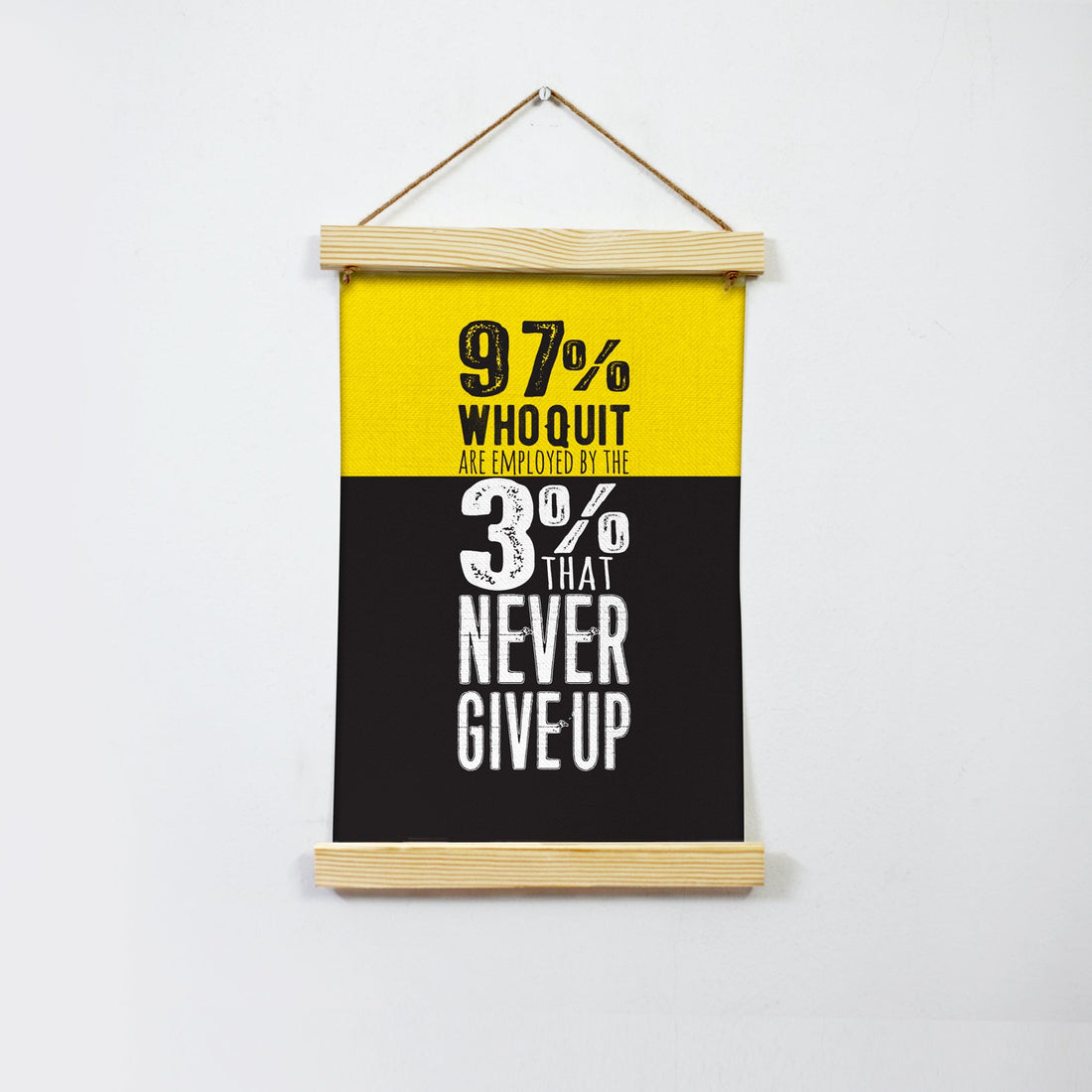 97% who quit Poster Canvas Hanging Canvas Premium Wall Art Canvas by MeriDeewar
