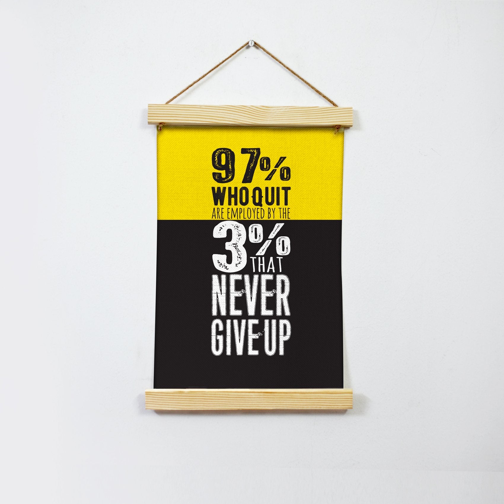 97% who quit Poster Canvas Hanging Canvas Premium Wall Art Canvas by MeriDeewar