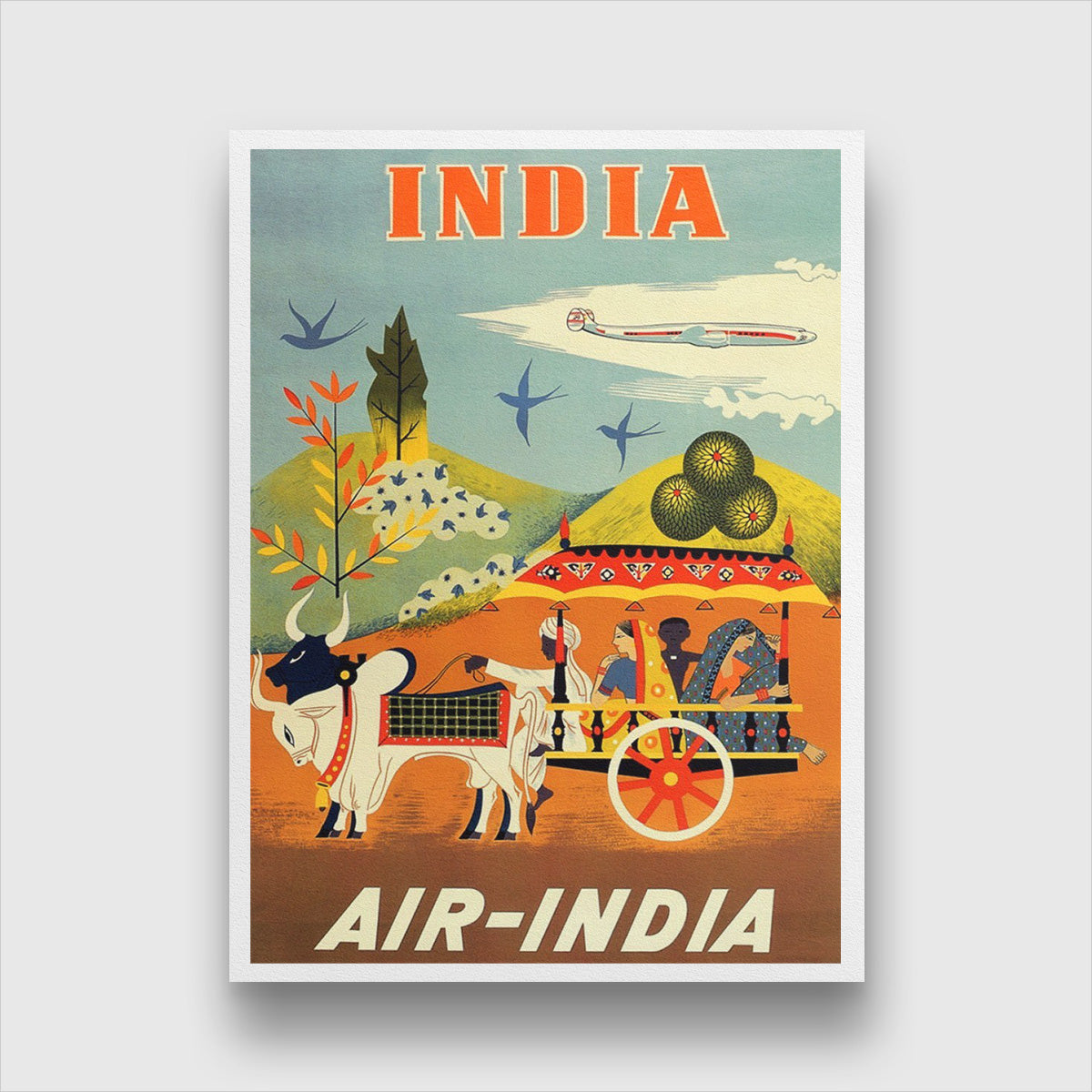 Air India Travel Poster