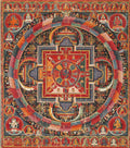 Antique Mandala of Nairatmya Buddha Painting - MeriDeewar