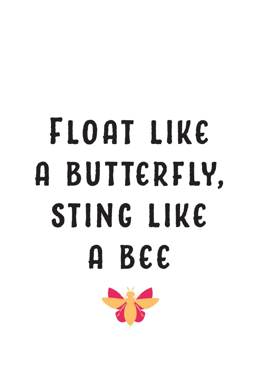 Float Like A Butterfly  _ poster - MeriDeewar