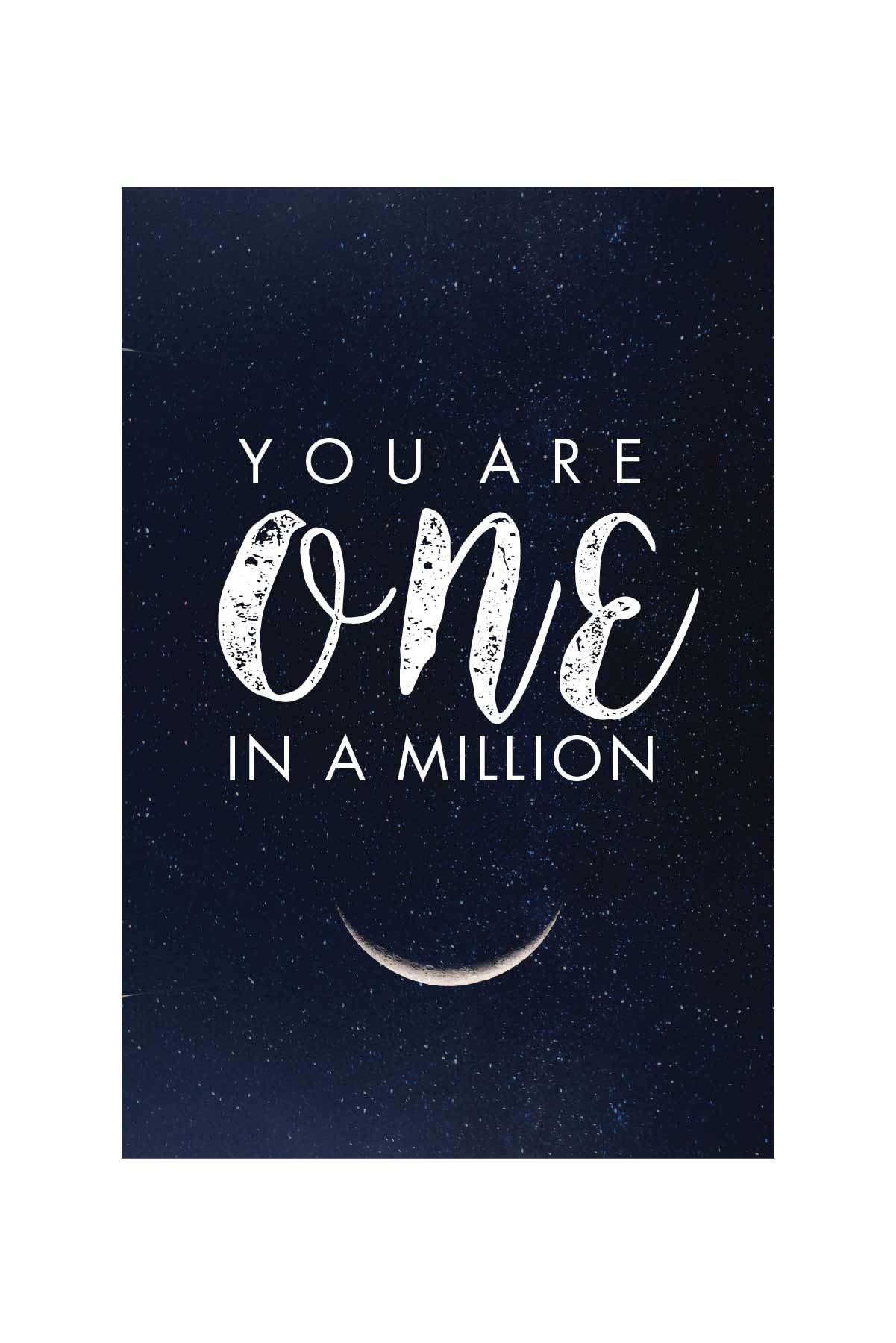 You Are One In A Million  _ poster- Meri Deewar - MeriDeewar
