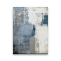 Navy Raw & Blue White Abstract Painting