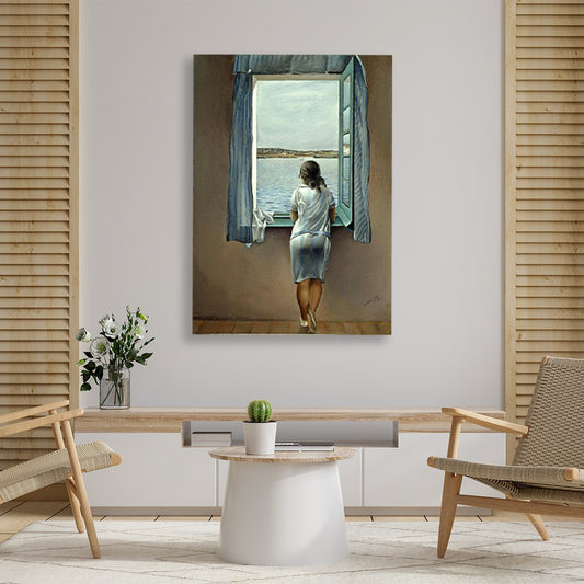 Girl At The Window Painting - Meri Deewar