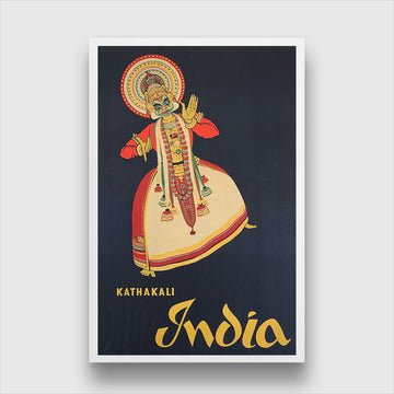 Kathakali Kerala Vintage poster
