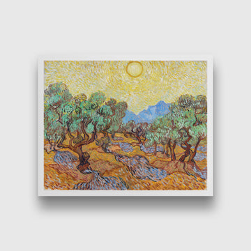 Olive Trees (1889) famous landscape painting