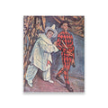 Pierrot and Harlequin Painting - Meri Deewar - MeriDeewar