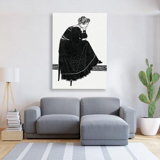 Portrait of Coba Stolk-Schmidt sitting on a chair Reijer Stolk Painting - Meri Deewar - MeriDeewar