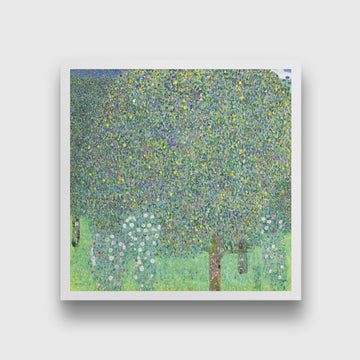 Rosebushes under the Trees painting