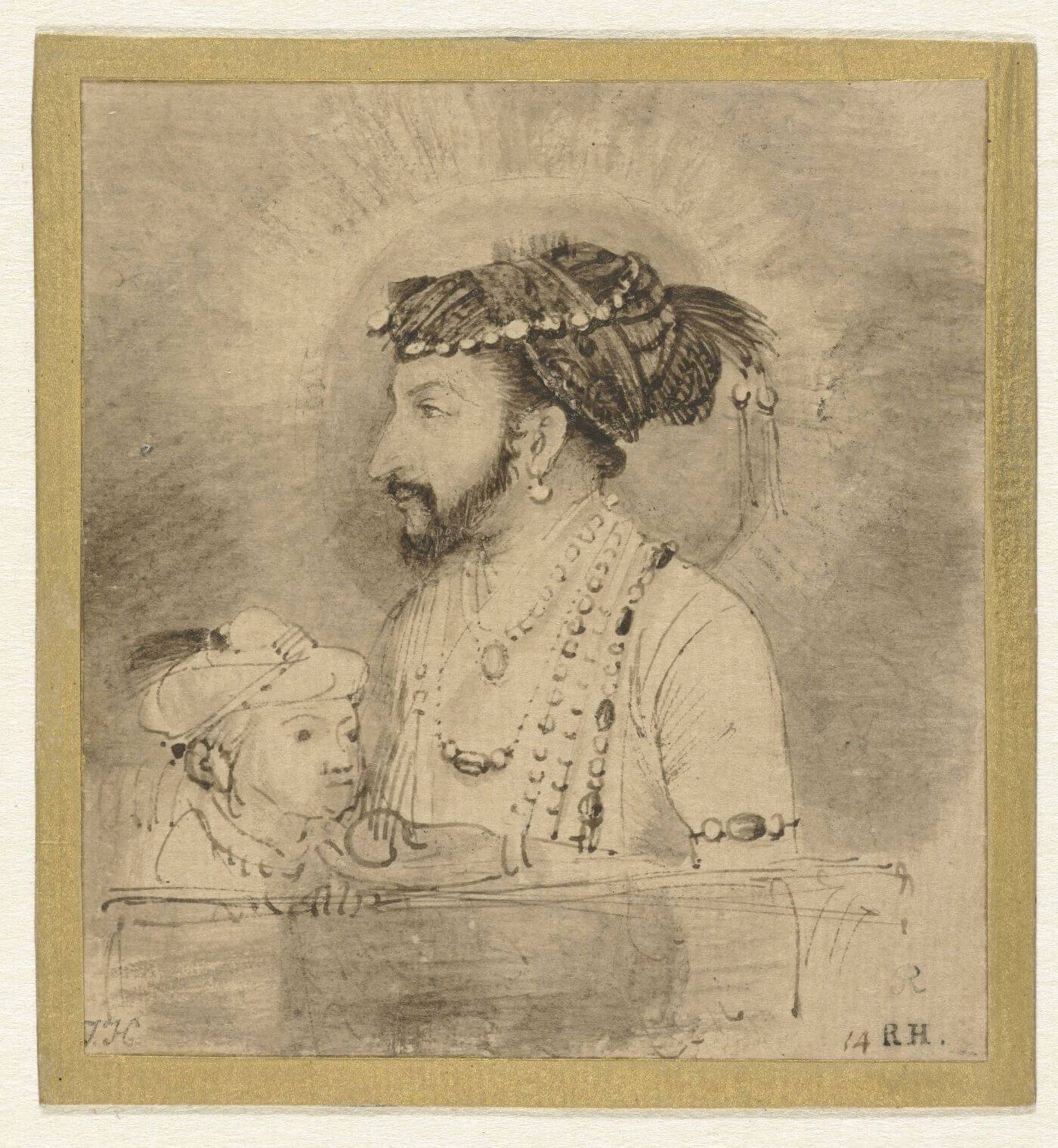 Shah Jahan and His Son Painting - Meri Deewar - MeriDeewar
