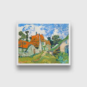 Street in Auvers-sur-Oise (1890) famous landscape painting