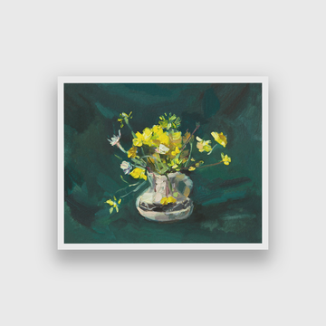 Bouquet Flowers Vase Oil Painting