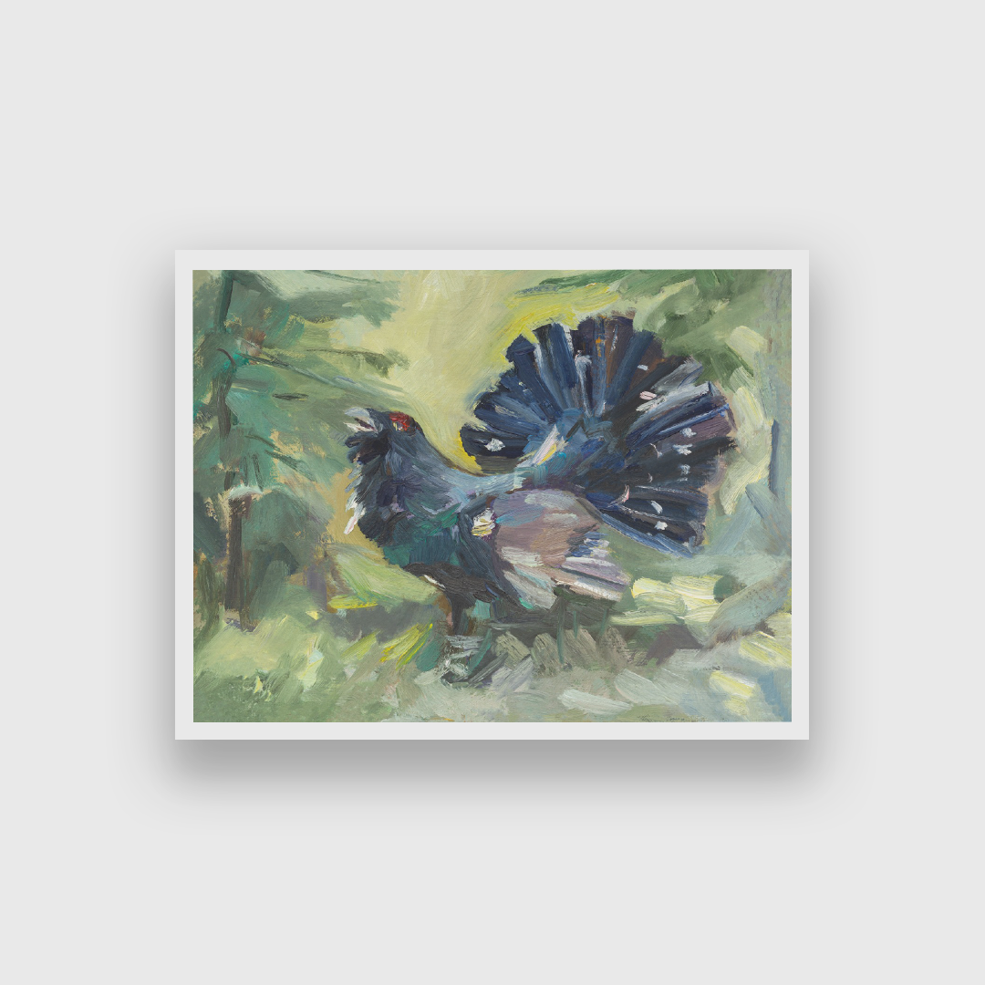 Capercaillie Bird Oil Painting