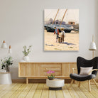 A Basket of Clams painting - Meri Deewar 5 : 6 Vertical Premium Wall Art Canvas by MeriDeewar