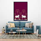 A Beautiful Pichwai Cow Painting 3 : 4.2 Vertical Premium Wall Art Canvas by MeriDeewar