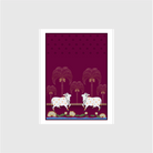 A Beautiful Pichwai Cow Painting 3 : 4.2 Vertical Premium Wall Art Canvas by MeriDeewar