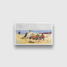 A Clam Bake painting - Meri Deewar 2 : 1 Horizontal Premium Wall Art Canvas by MeriDeewar