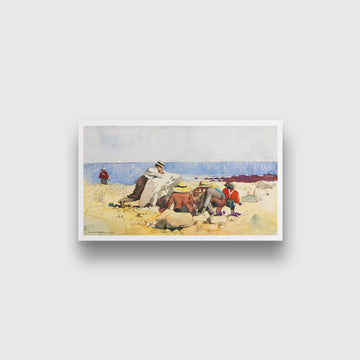 A Clam Bake painting - Meri Deewar 2 : 1 Horizontal Premium Wall Art Canvas by MeriDeewar