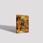 A disguised Ravana luring Sita away Painting-Meri Deewar 3 : 4 Vertical Premium Wall Art Canvas by MeriDeewar