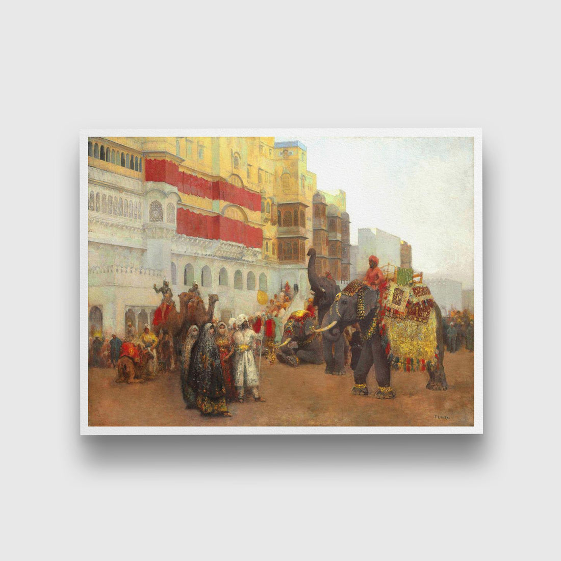 A fete day at bekanir (beloochistan_bekanir) Painting - Meri Deewar 4 : 3 Horizontal Premium Wall Art Canvas by MeriDeewar