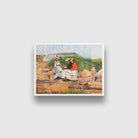 A Fishermans Daughter painting - Meri Deewar 3 : 2 Horizontal Premium Wall Art Canvas by MeriDeewar