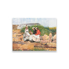 A Fishermans Daughter painting - Meri Deewar 3 : 2 Horizontal Premium Wall Art Canvas by MeriDeewar