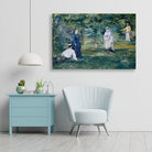A Game of Croquet Painting - Meri Deewar 3 : 2 Horizontal Premium Wall Art Canvas by MeriDeewar