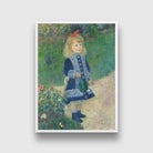 A Girl with a Watering Can Painting-Meri Deewar 3 : 4.2 Vertical Premium Wall Art Canvas by MeriDeewar