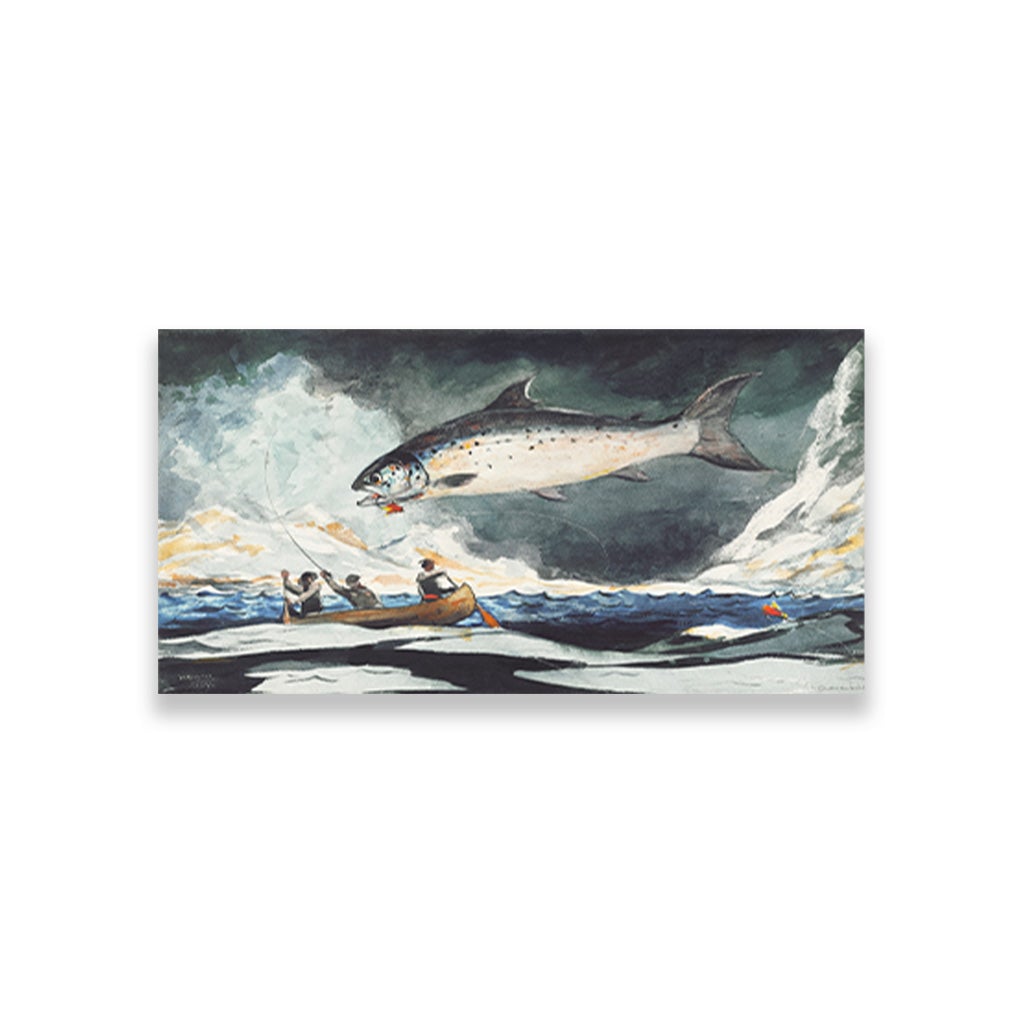 A Good Pool Saguenay River painting - Meri Deewar 2 : 1 Horizontal Premium Wall Art Canvas by MeriDeewar