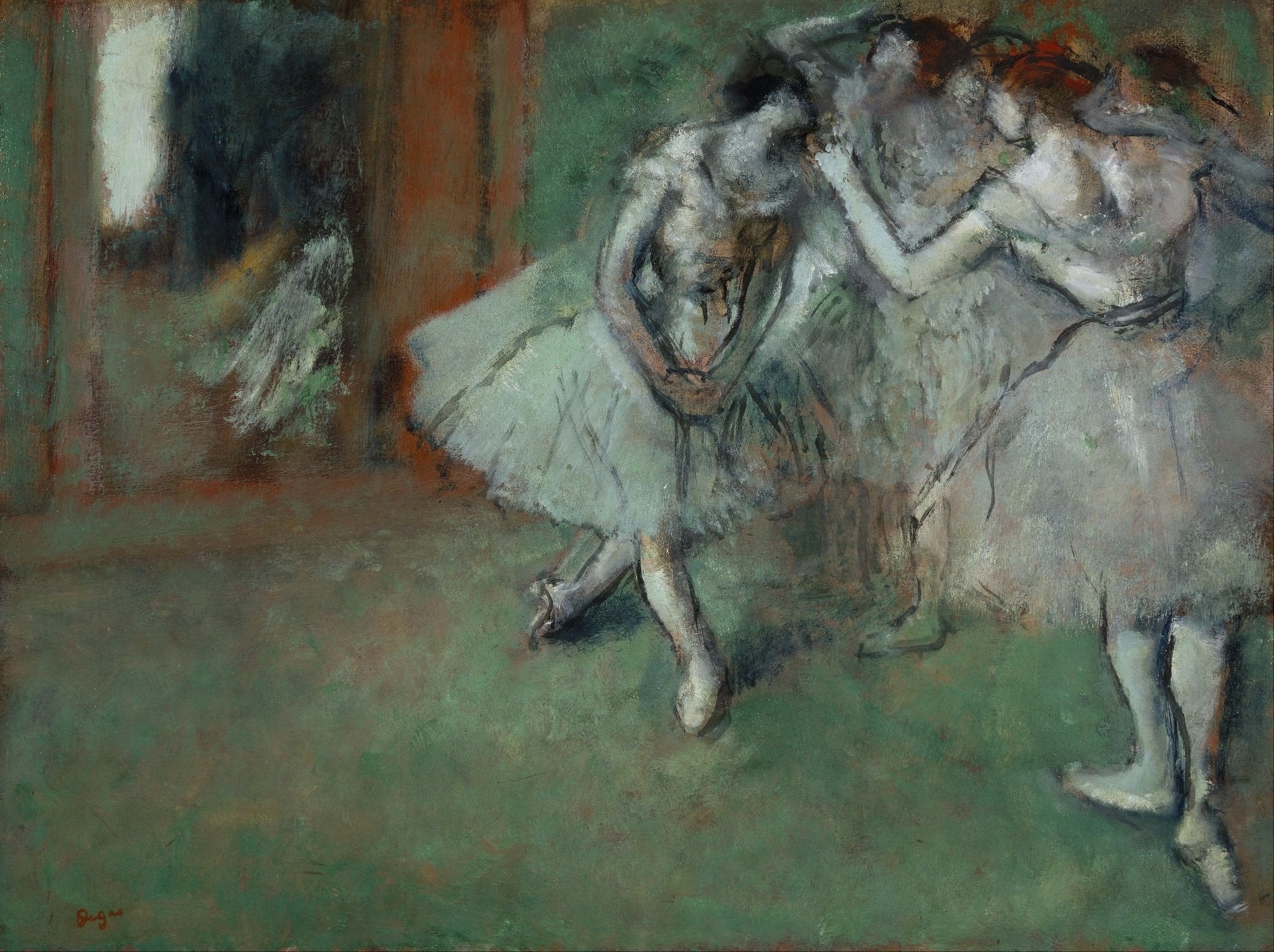 A Group of Dancers Painting - Meri Deewar 4 : 3 Horizontal Premium Wall Art Canvas by MeriDeewar
