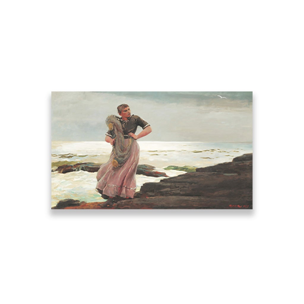 A Light on the Sea painting - Meri Deewar 2 : 1 Horizontal Premium Wall Art Canvas by MeriDeewar