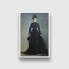 A Parisian Lady Painting-Meri Deewar 2 : 3 Vertical Premium Wall Art Canvas by MeriDeewar