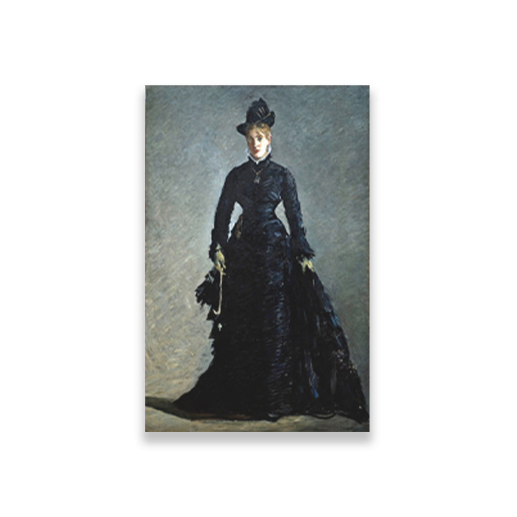 A Parisian Lady Painting-Meri Deewar 2 : 3 Vertical Premium Wall Art Canvas by MeriDeewar