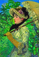A Portrait Of A Parisian Actress Painting-Meri Deewar 3 : 4 Vertical Premium Wall Art Canvas by MeriDeewar