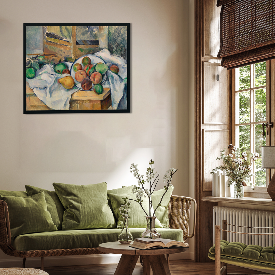 A Table Corner Painting 5 : 4 Horizontal Premium Wall Art Canvas by MeriDeewar