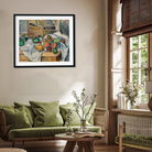 A Table Corner Painting 5 : 4 Horizontal Premium Wall Art Canvas by MeriDeewar