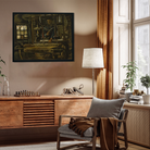 A Weaver's Cottage Painting 2 : 1 Horizontal Premium Wall Art Canvas by MeriDeewar