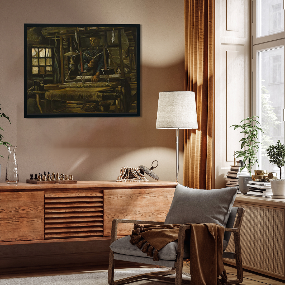 A Weaver's Cottage Painting 2 : 1 Horizontal Premium Wall Art Canvas by MeriDeewar