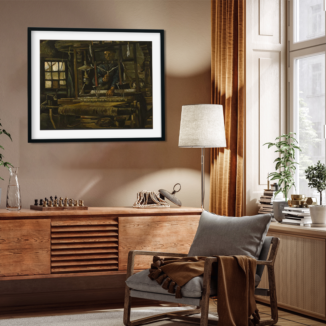 A Weaver's Cottage Painting 2 : 1 Horizontal Premium Wall Art Canvas by MeriDeewar