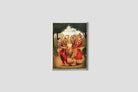 A-young-girl-and-boy-dance-in-a-garden Painting-Meri Deewar 3 : 4 Vertical Premium Wall Art Canvas by MeriDeewar