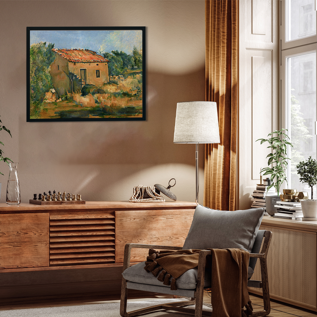 Abandoned House near Aix-en-Provence Painting 5 : 4 Horizontal Premium Wall Art Canvas by MeriDeewar
