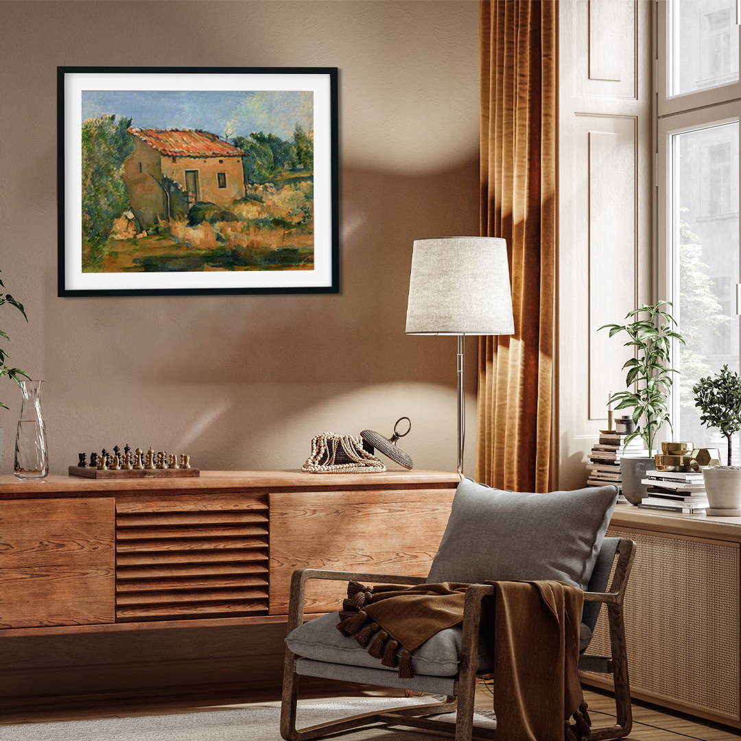 Abandoned House near Aix-en-Provence Painting 5 : 4 Horizontal Premium Wall Art Canvas by MeriDeewar