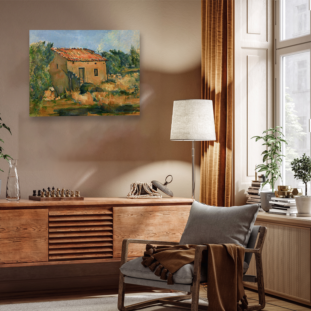 Abandoned House near Aix-en-Provence Painting 5 : 4 Horizontal Premium Wall Art Canvas by MeriDeewar