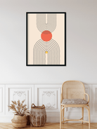 Abstract boho modern Painting 4 X 5.5 Vertical Premium Wall Art Canvas by MeriDeewar